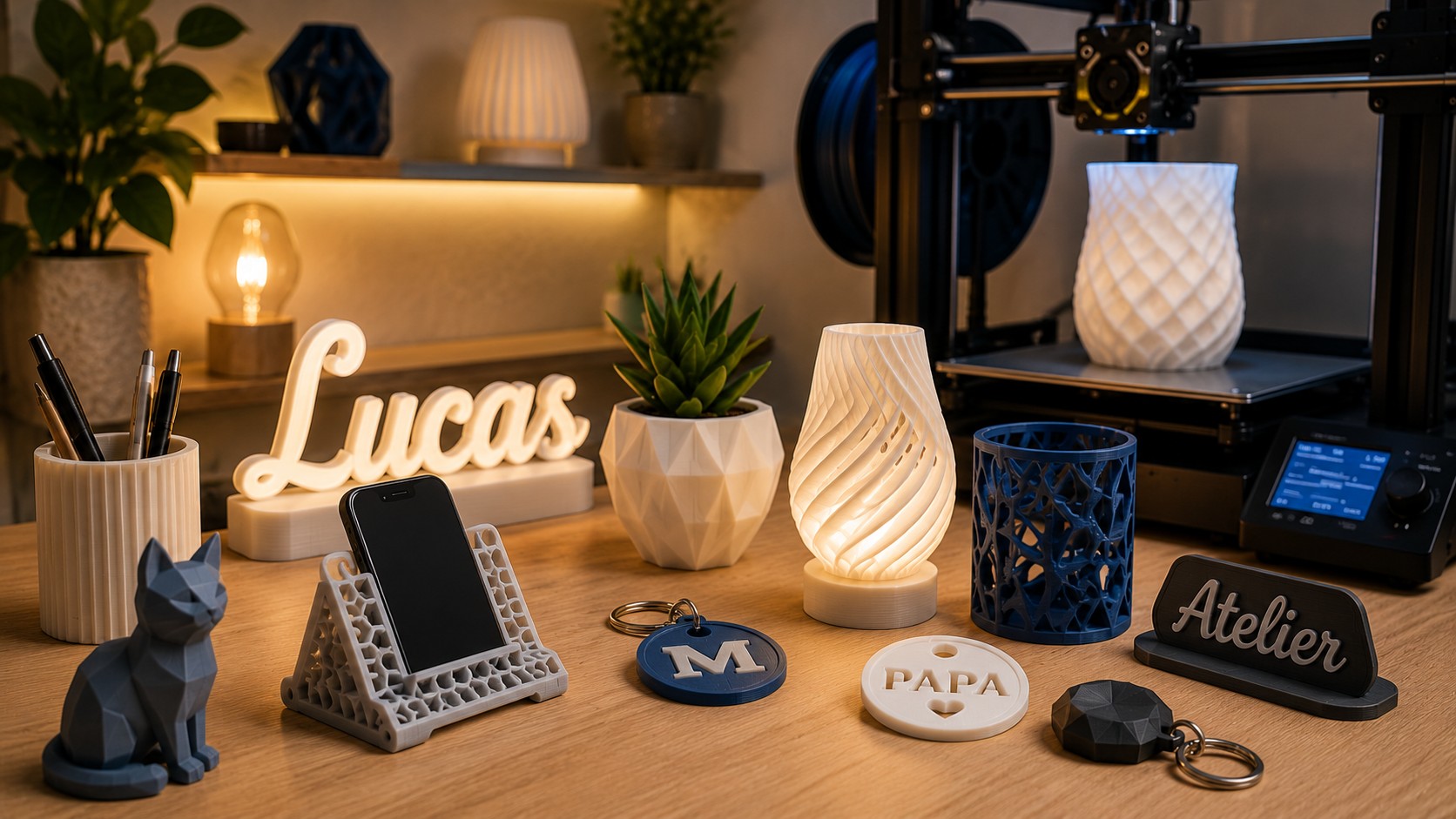 Objet personnalisé réalisé par impression 3D